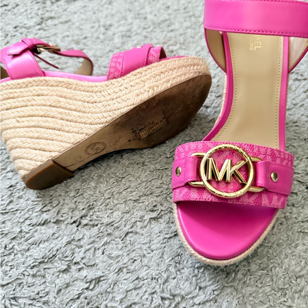 Michael Kors pink Wedge Sandals - Picture 3 of 3